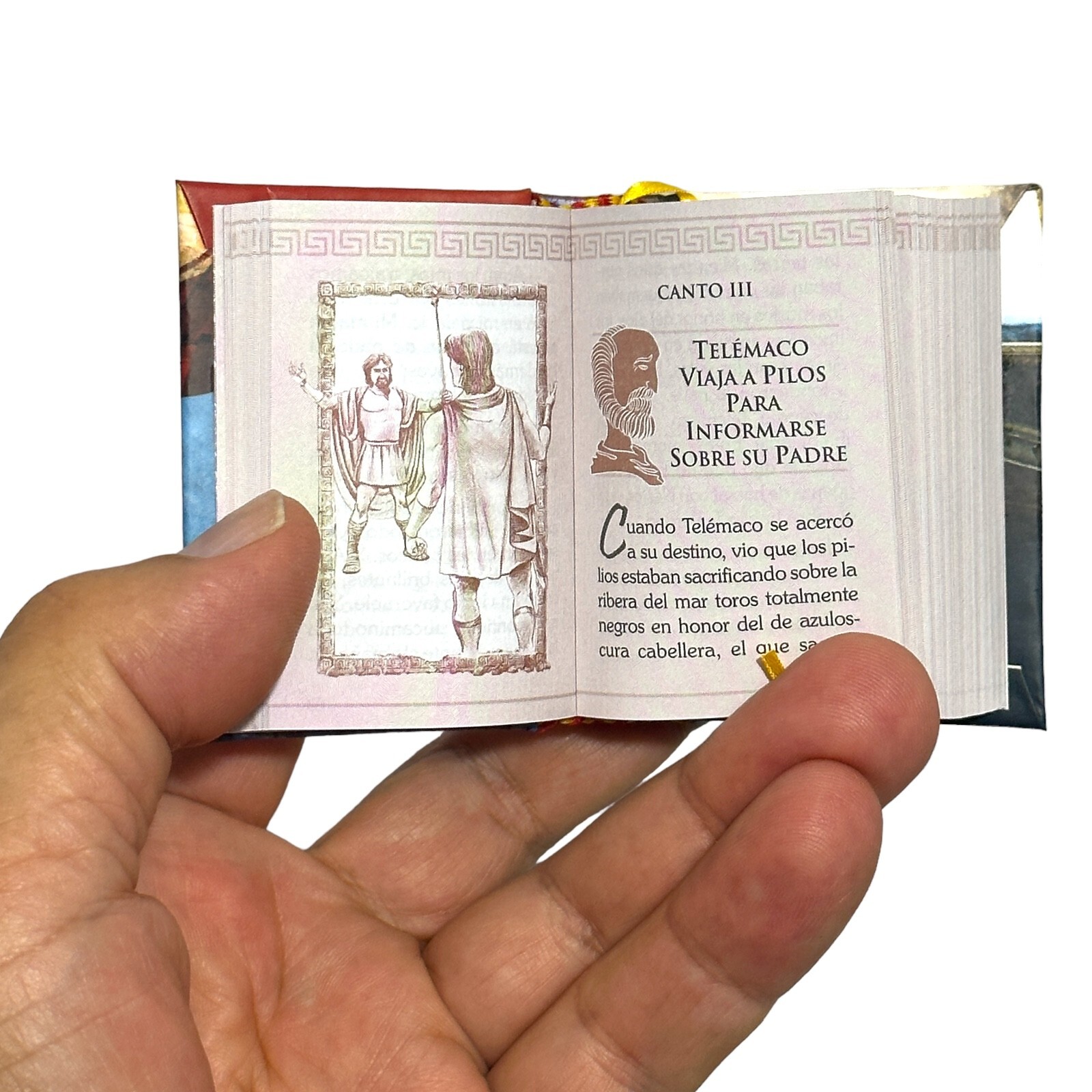 La Odisea de Homero set of 2 mini books with stand Spanish 430 pages each books