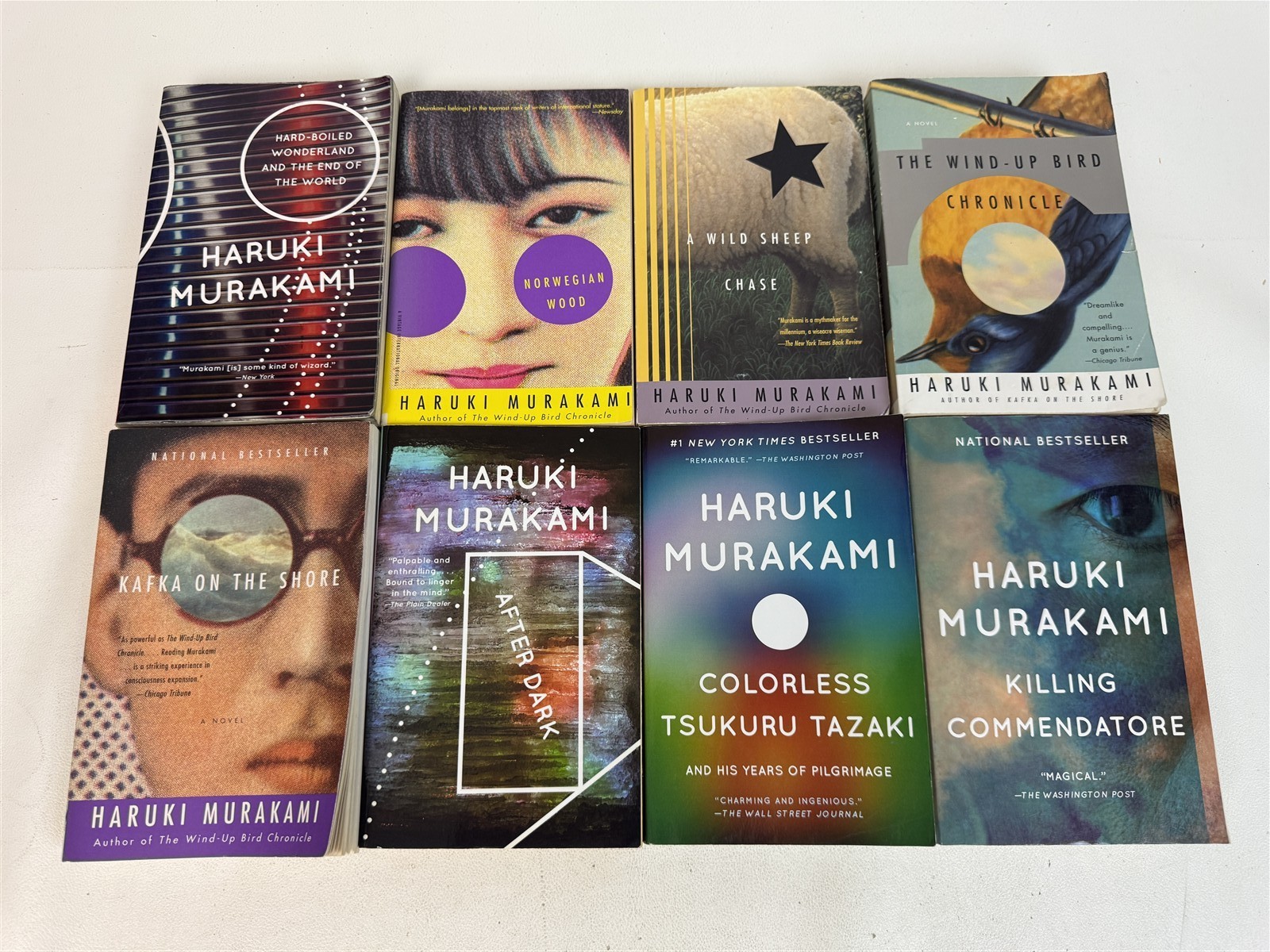 Haruki Murakami Lot 8 Kafka on Shore WindUp Bird Wild Sheep After Dark Norwegian