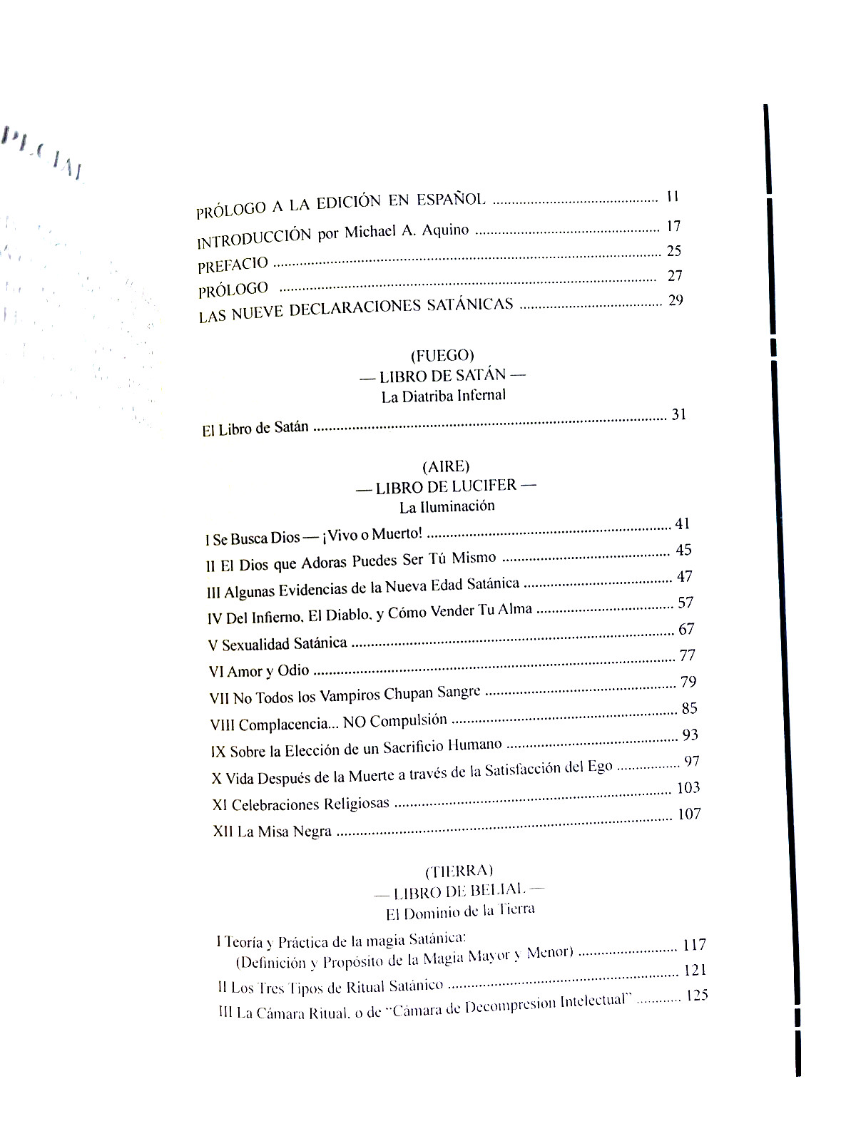 La Biblia Satanica de Anton Szandor La Vey – Ed. Avon – Spanish C94