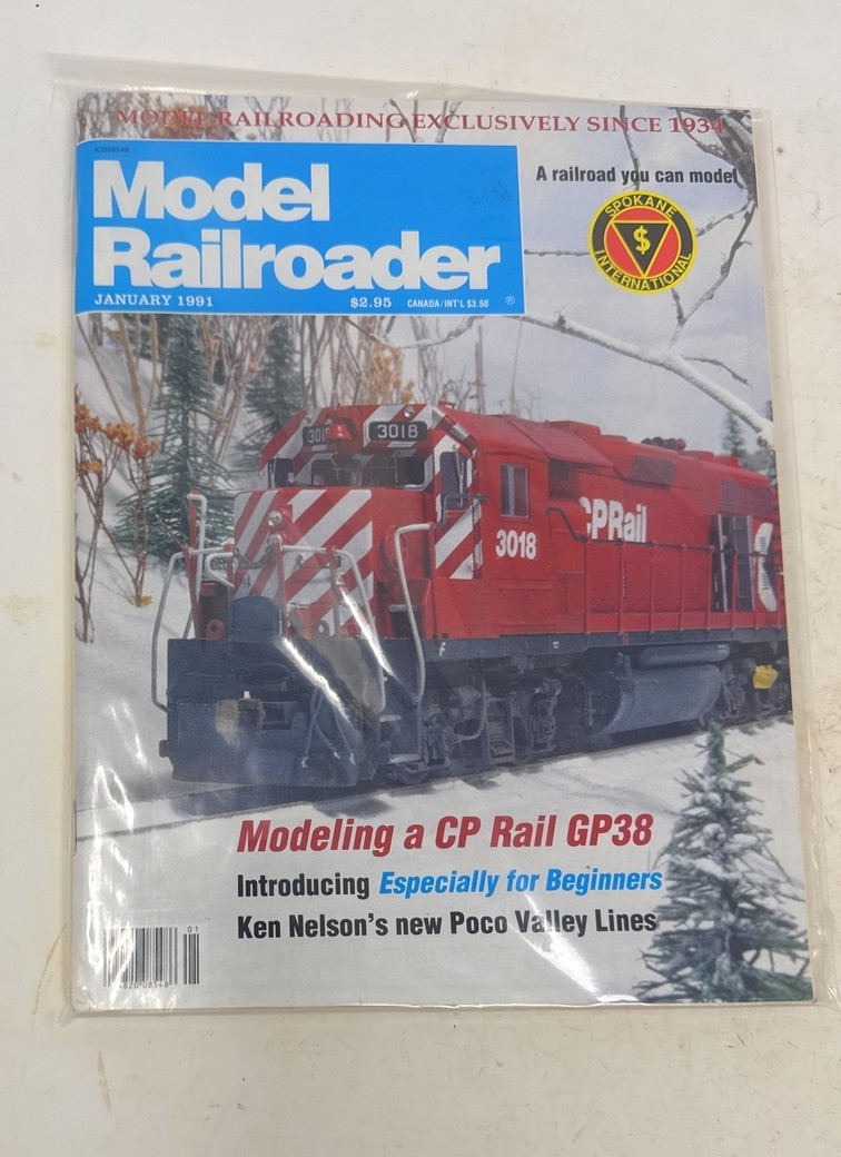 Model Railroader Magazine January 1991