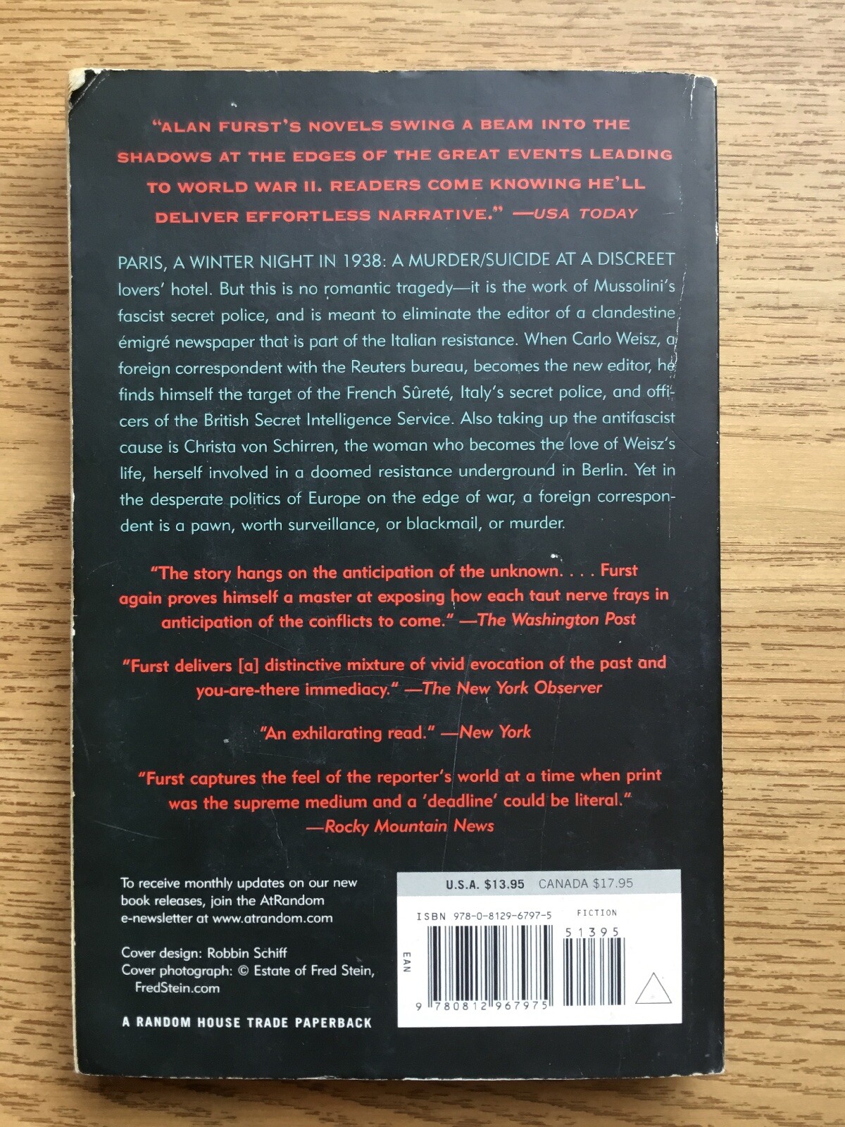 The Foreign Correspondent by Alan Furst (2007, Paperback)