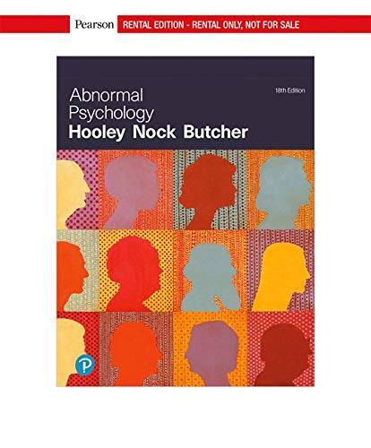 Abnormal Psychology RENTAL EDITION, 18th edition – Paperback – GOOD