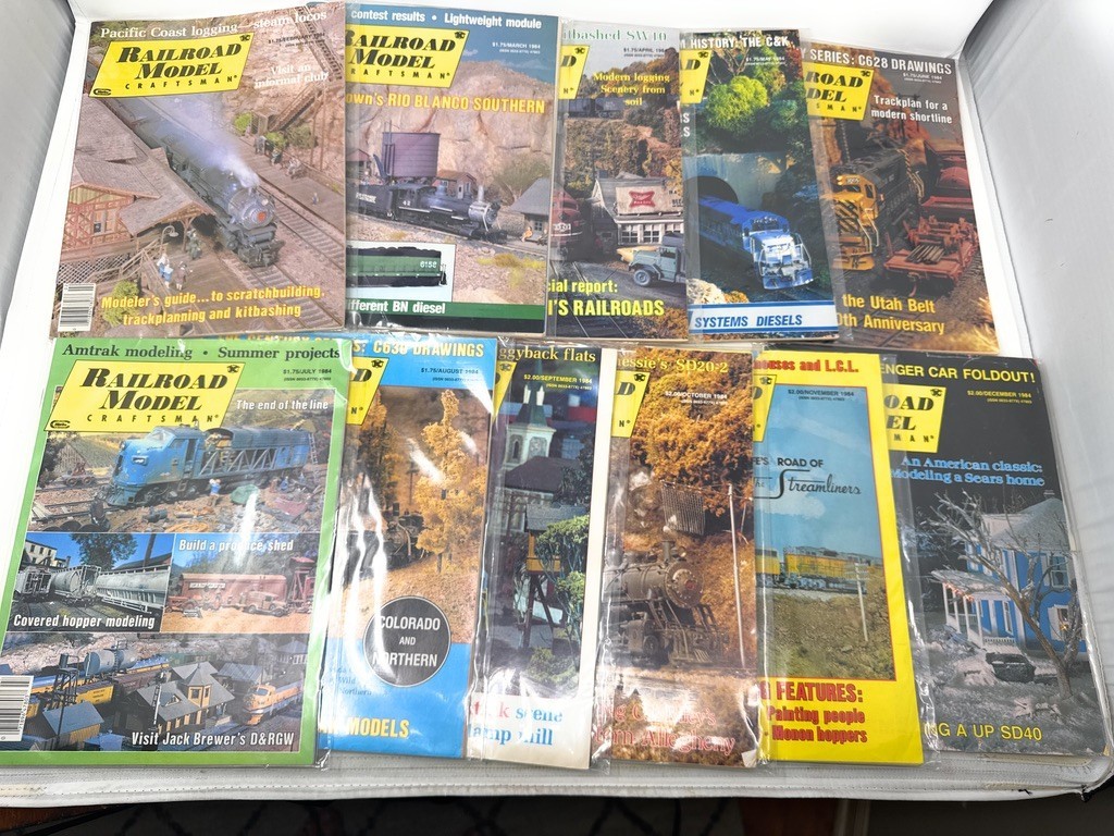 Railroad Model Craftsman Magazine Lot of 11 1984