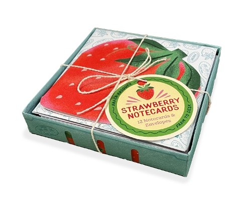 Paper Produce Strawberry Notecards (Postcards)