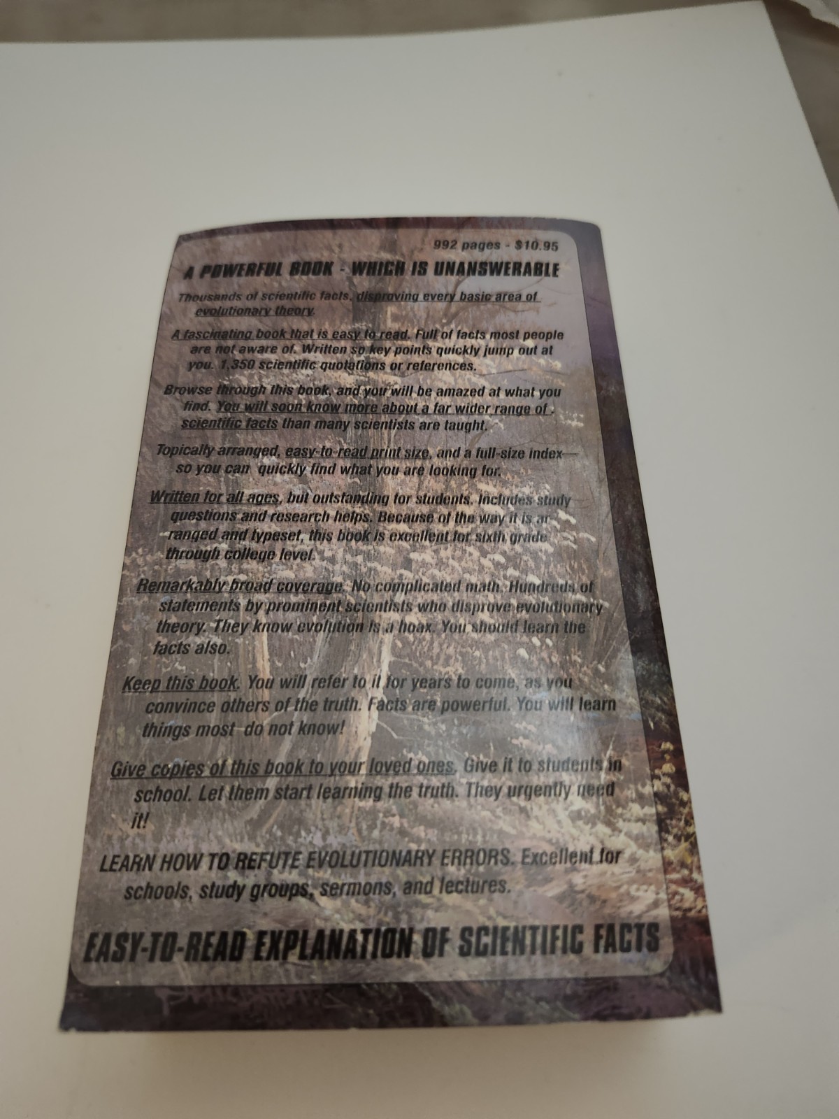 The Evolution Handbook by Vance Ferrell Paperback Book – Science Creation Facts