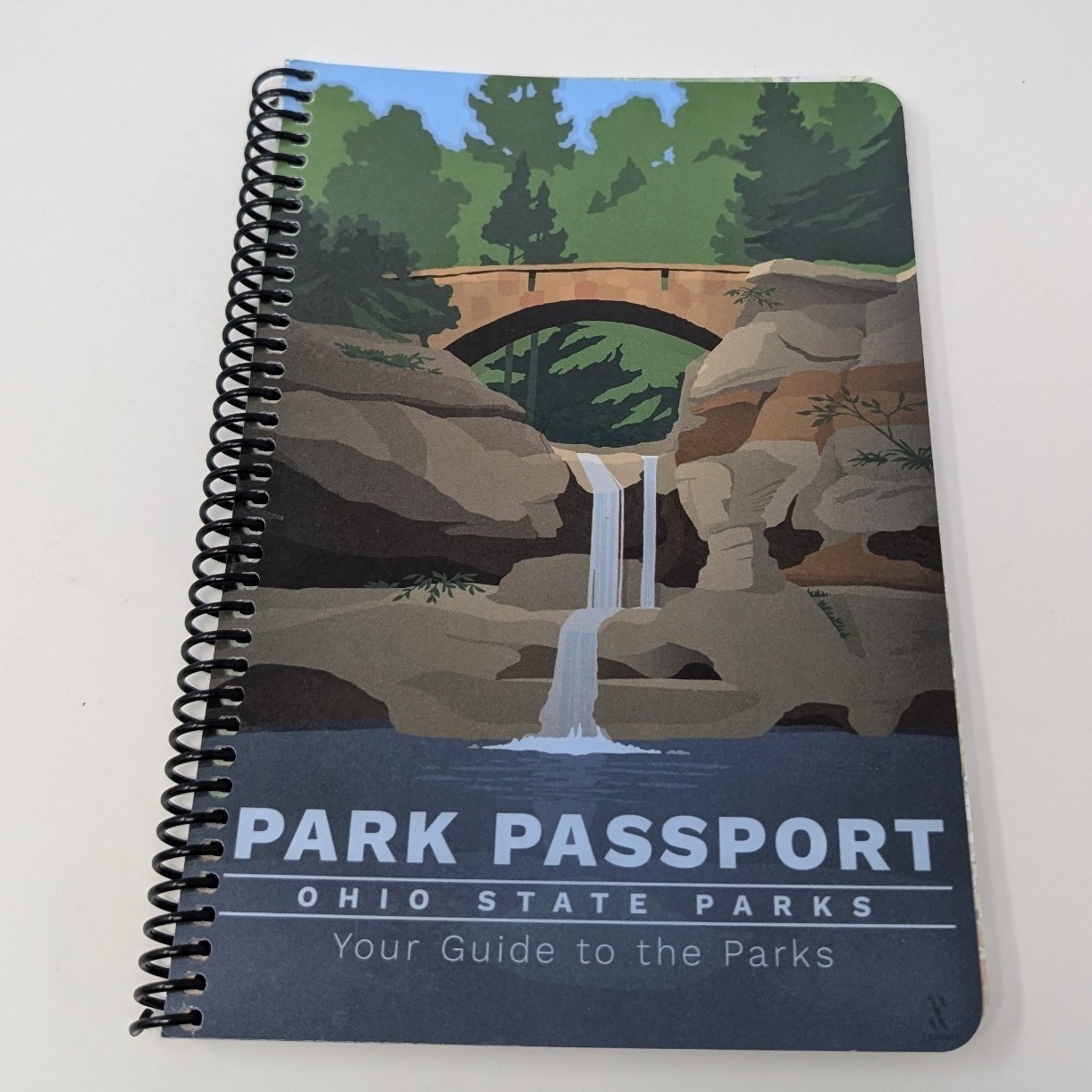 Ohio State Parks Park Passport Guide 2023 Journal Spiral Bound ODNR Stickers