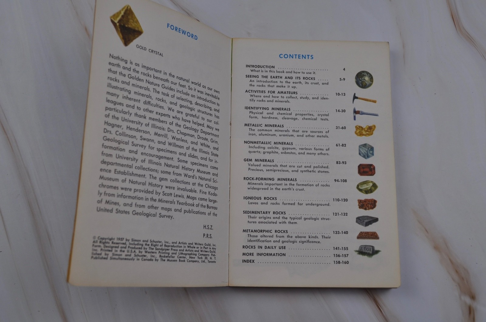 Rocks And Minerals A Golden Nature Guide By Herbert Zim Vintage 1957