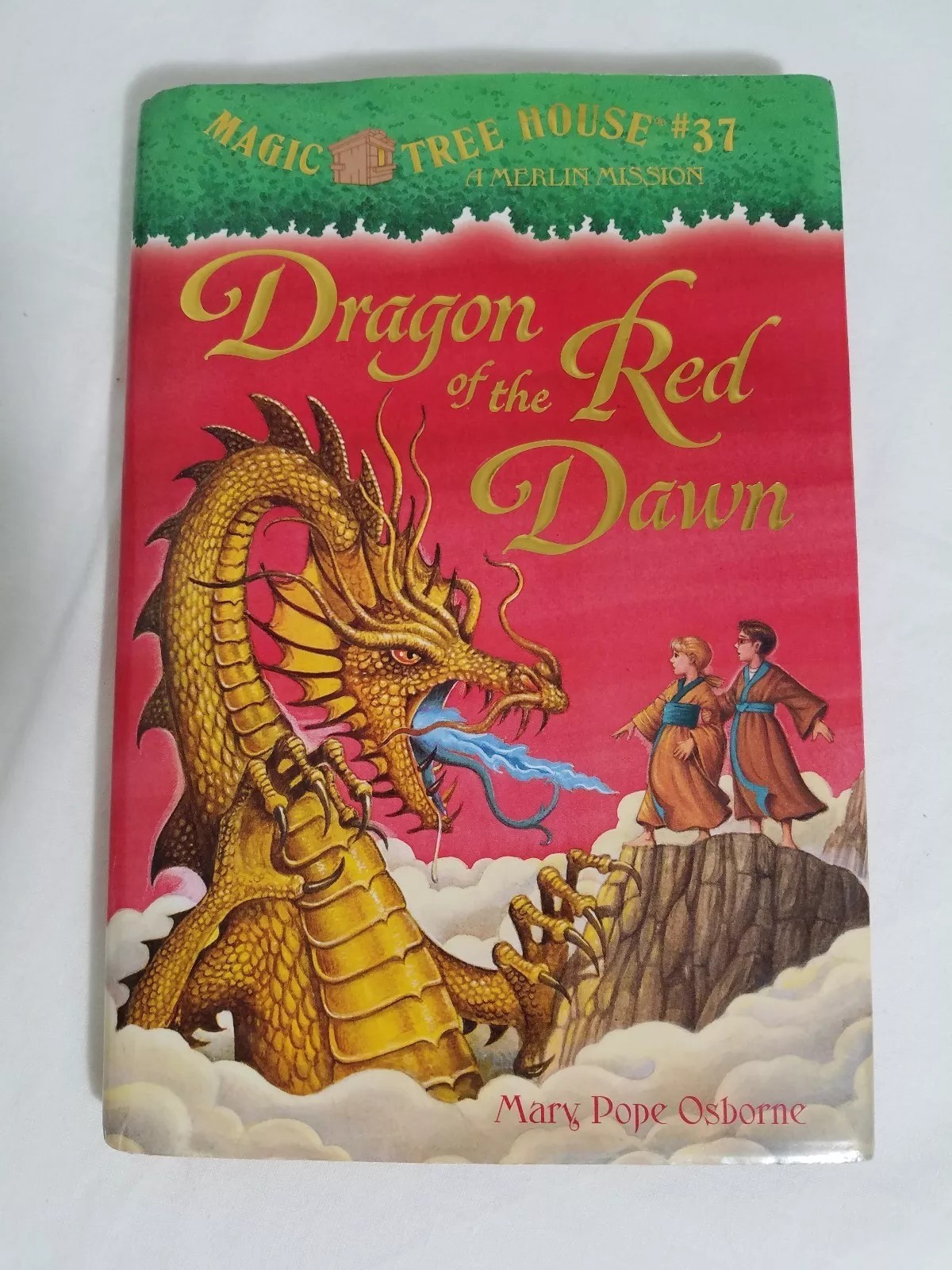 2007 The Magic Tree House #37 Dragon Of The Red Dawn Mary Osborne 1st Edition HC