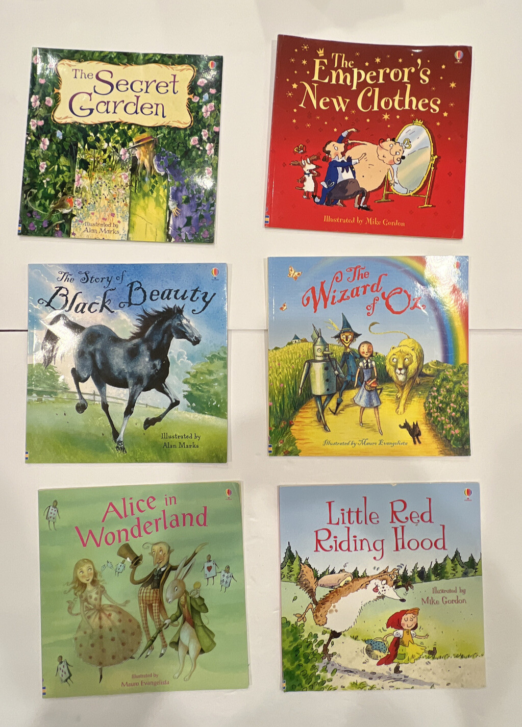 Lot of 6 Usborne Picture Books by EDC Publishing (Alice In Wonderland, etc)