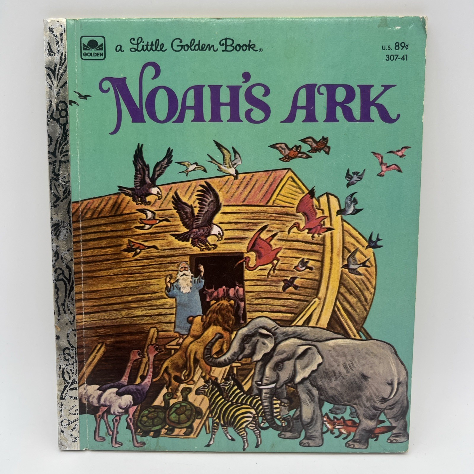 1969 NOAH’S ARK A Little Golden Book Very Good Condition #307-41 Jesus God Kids