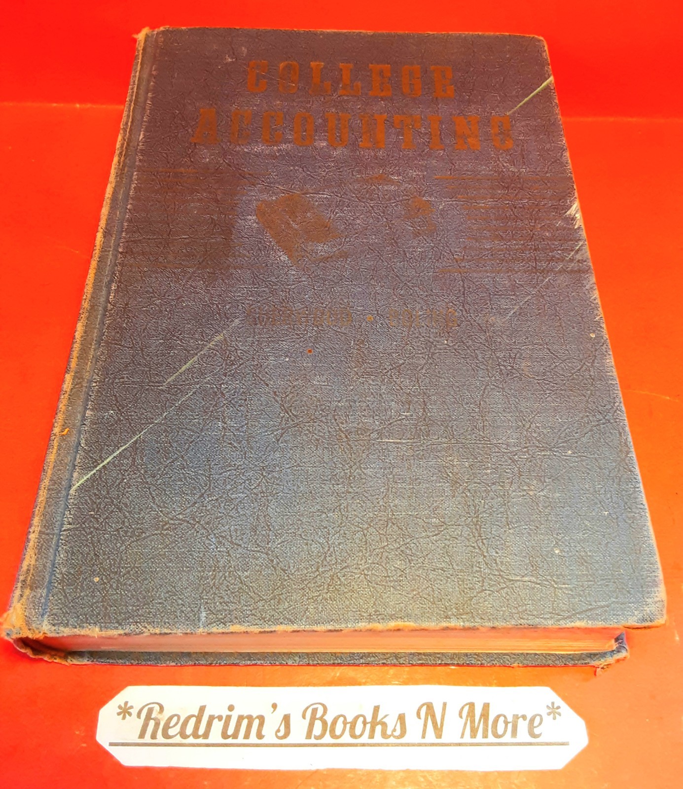 College Accounting J.F Sherwood 1946 Educational Vintage Hardcover VERY GOOD