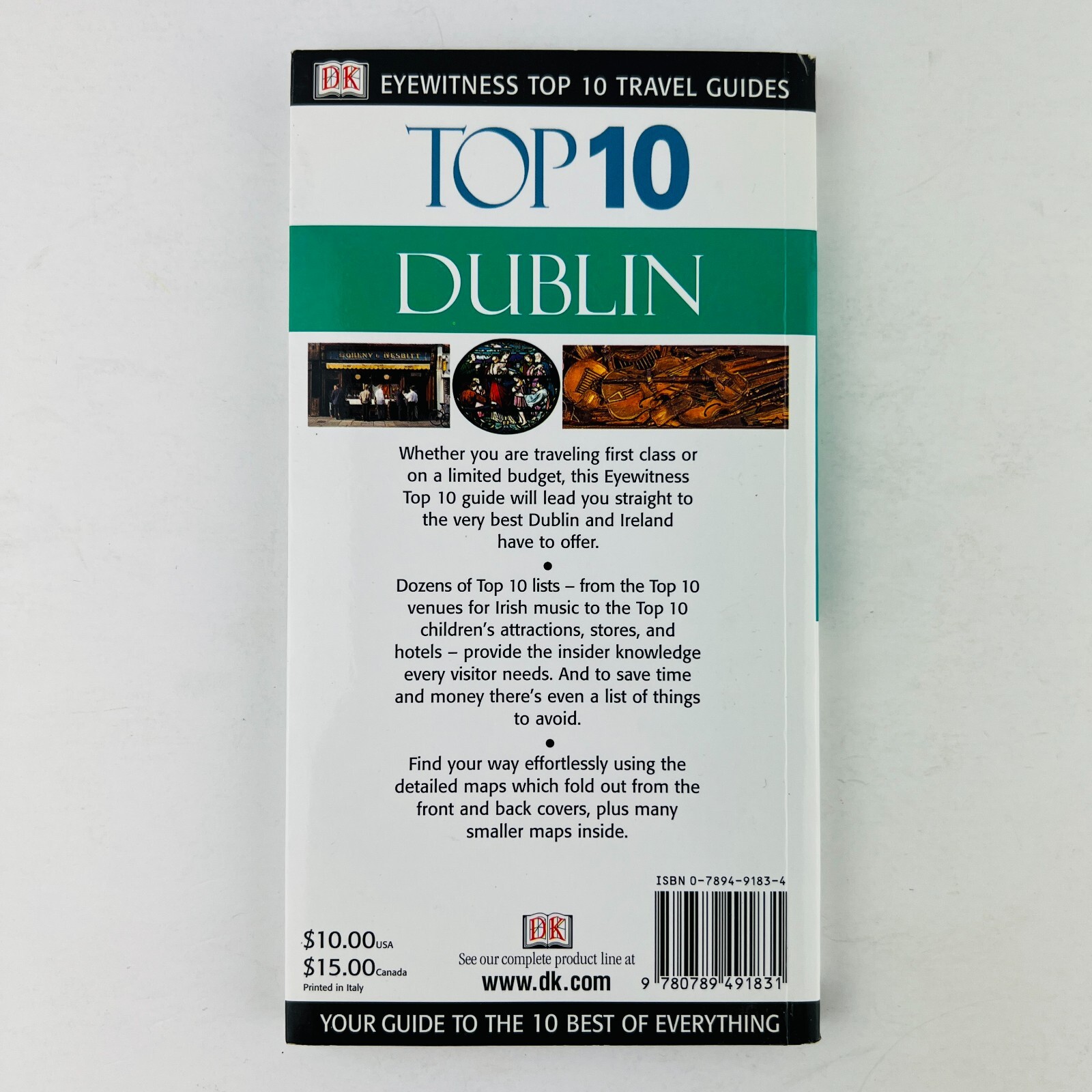 Dublin DK Eyewitness Top 10 (Pocket Travel Guide) Paperback