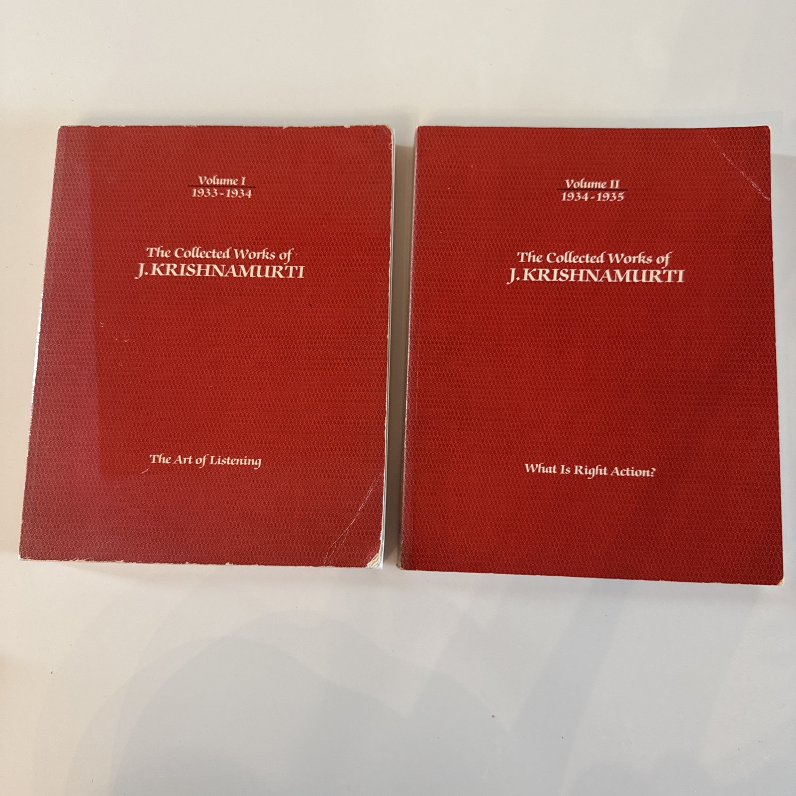 The Collected Works of J.Krishnamurti – Volume I volume 2 1933-1934 1934-1935