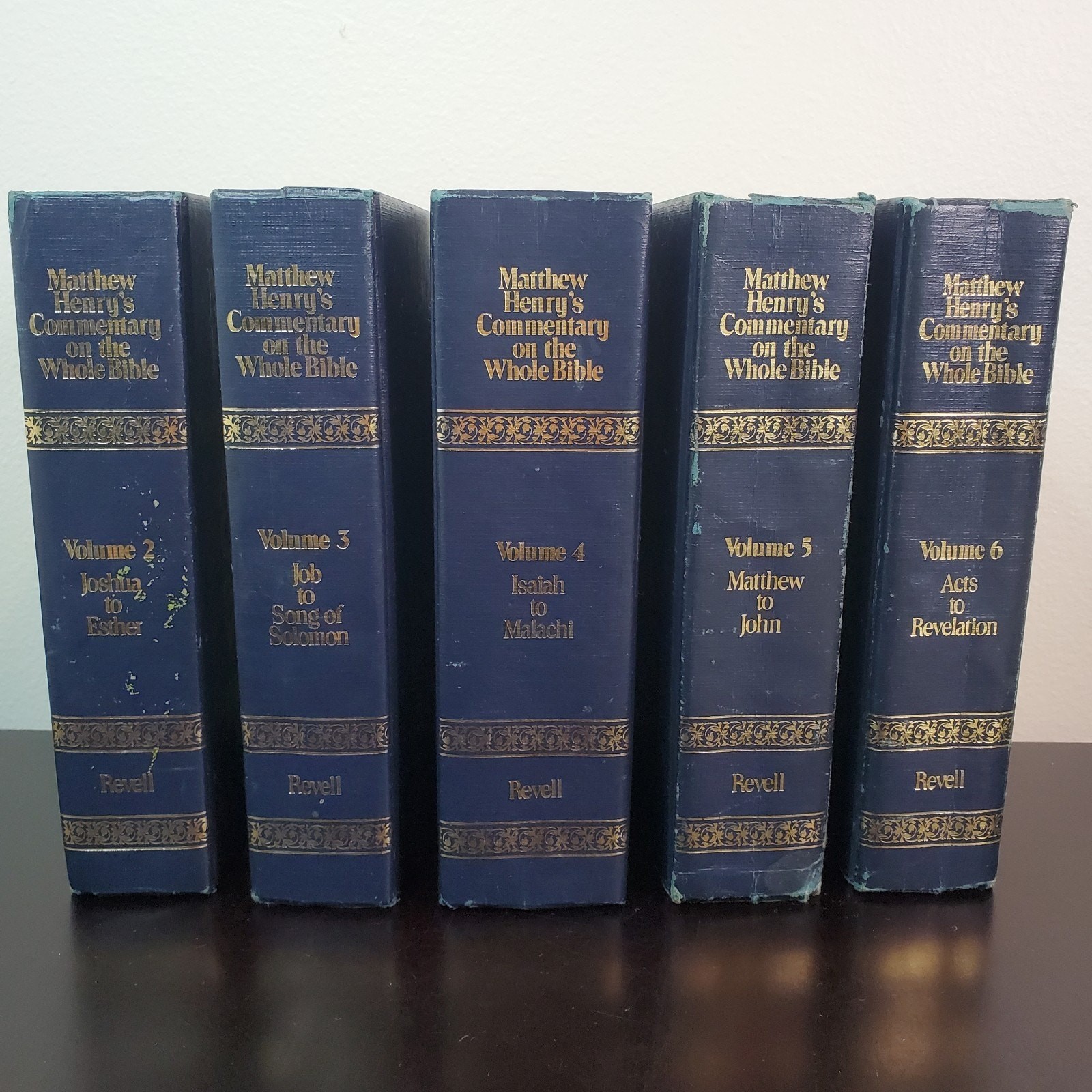 Matthew Henry Commentary on the Whole Bible Vol. 2-6 Lot Fleming H. Revell READ