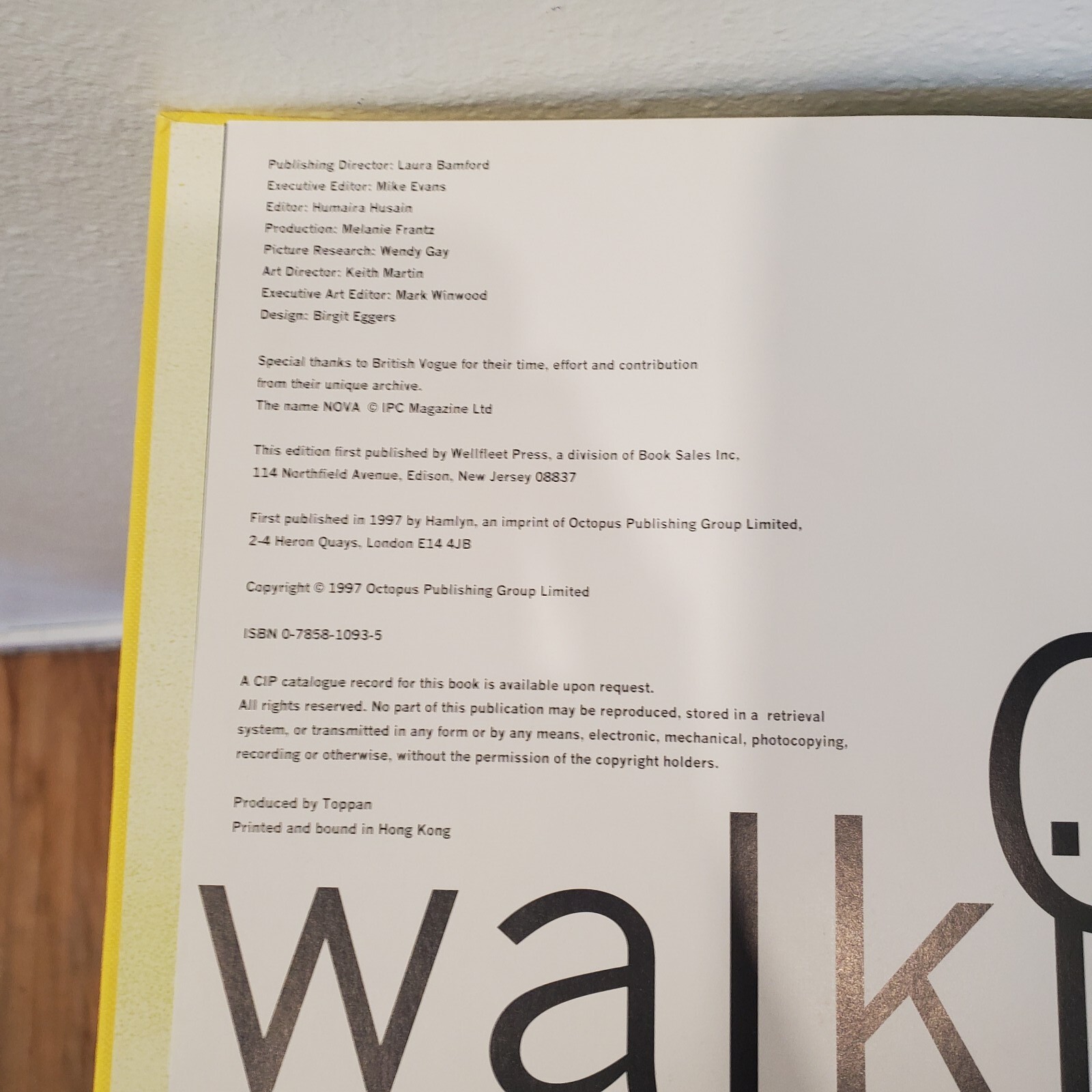 Catwalking A History of the Fashion Model Hardcover Quick Harriet No Dust Cover
