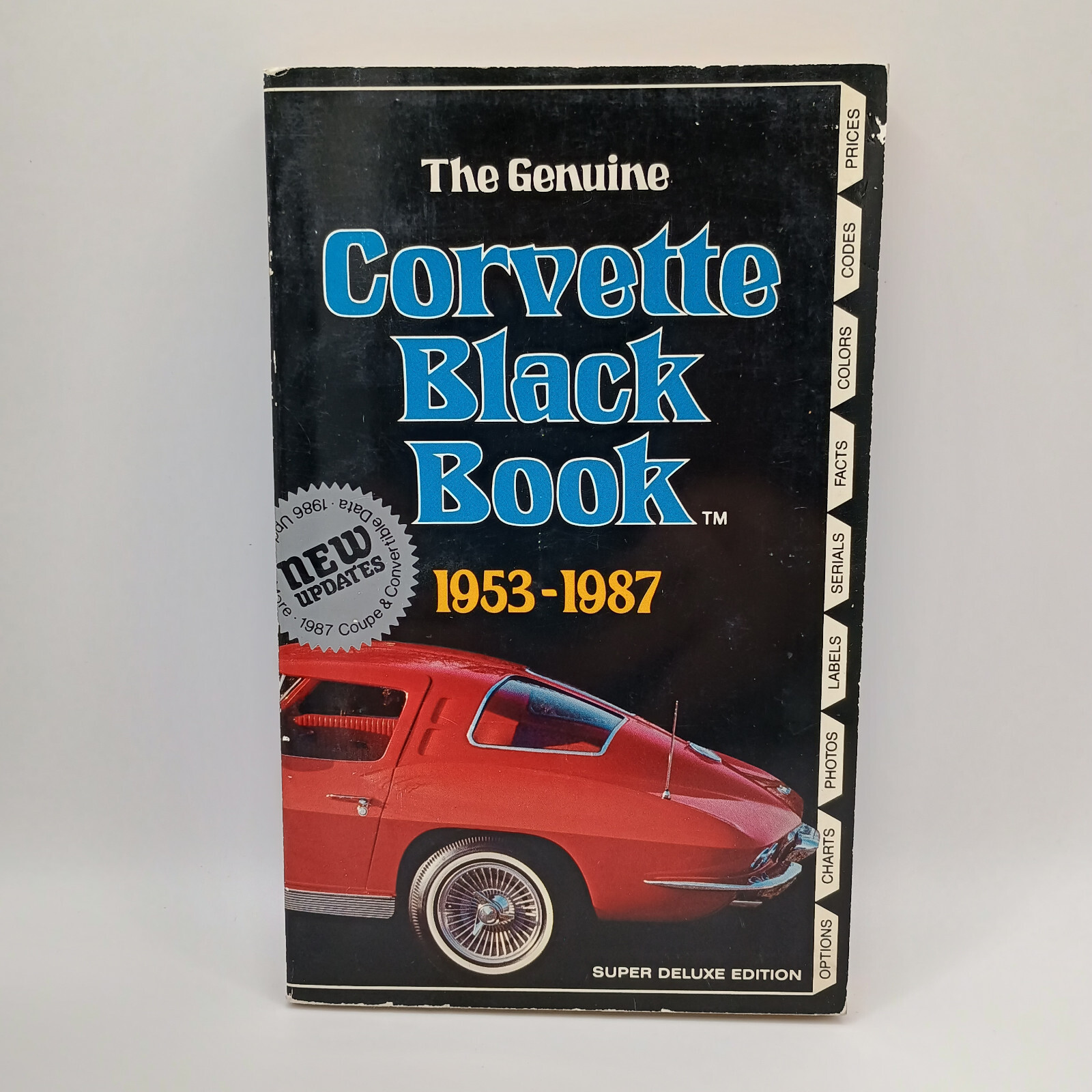 The Genuine Corvette Black Book 1953-1987 Paperback Super Deluxe Edition