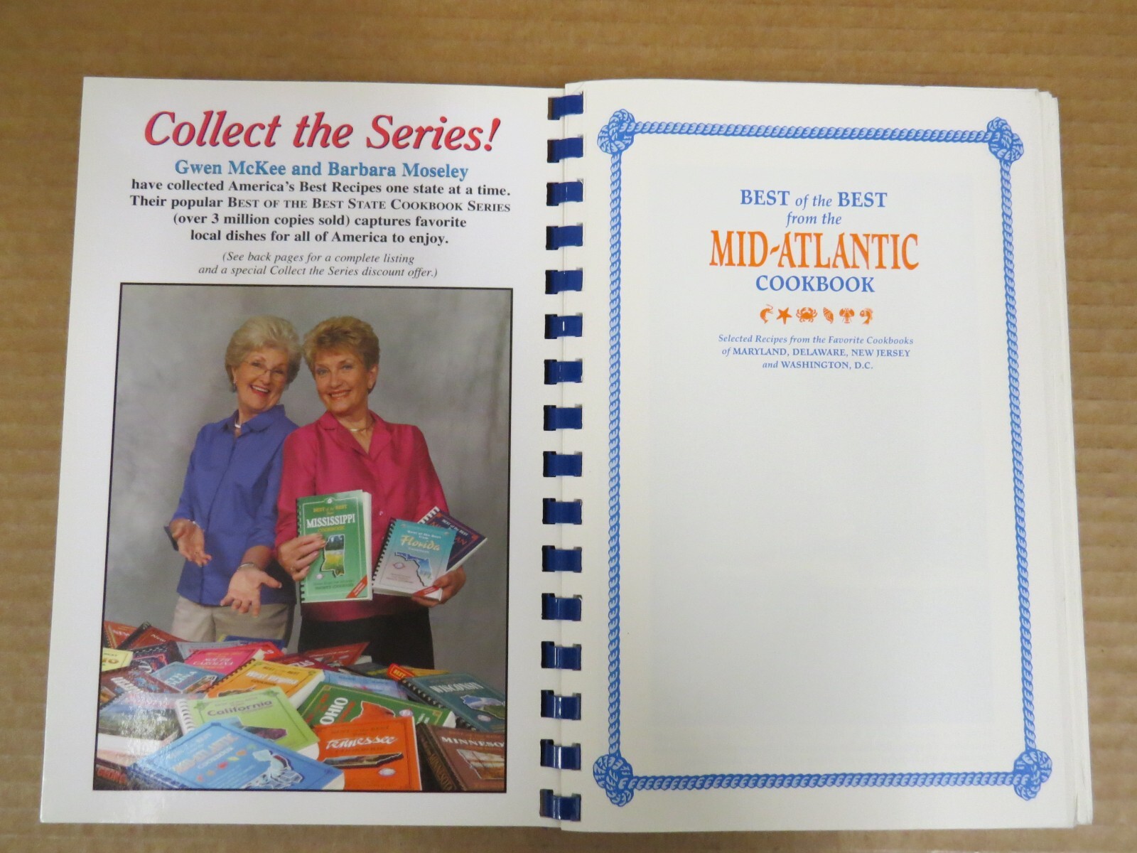 Best of the Best from the Mid-Atlantic Cookbook by Gwen McKee Barbara Moseley PB
