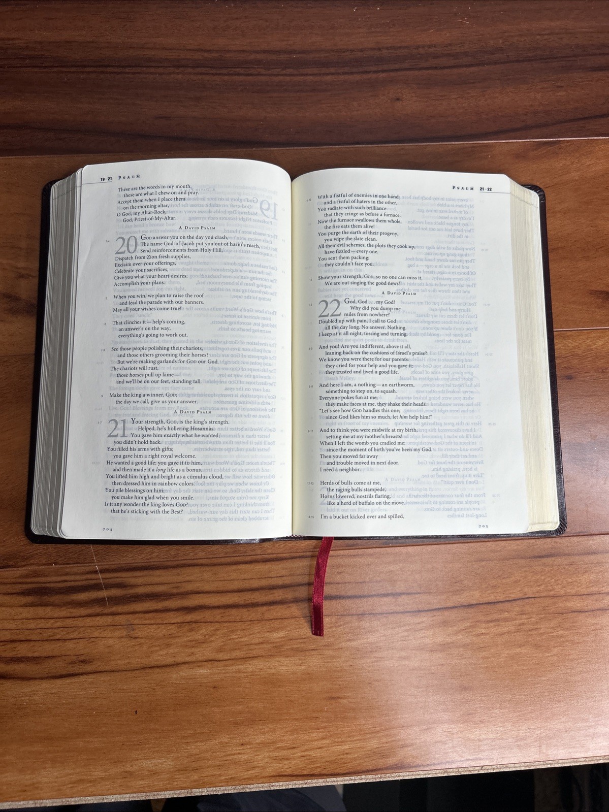 Message Bonded Leather Burgundy by Eugene H. Peterson (2008, Bonded Leather)