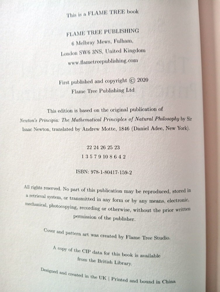 Issac Newton, Mathematical Principles of Natural Philosophy, Hardcover-VG