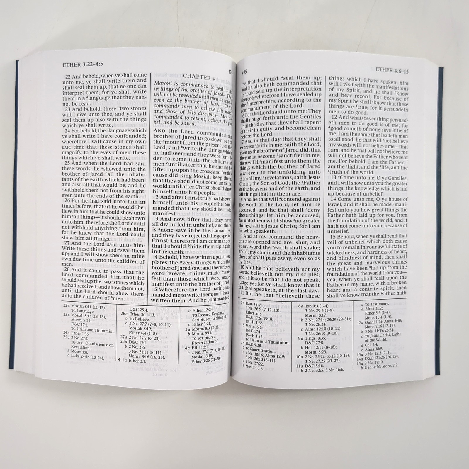 Book of Mormon Another Testament of Jesus Christ LDS Navy Blue Softcover 2014