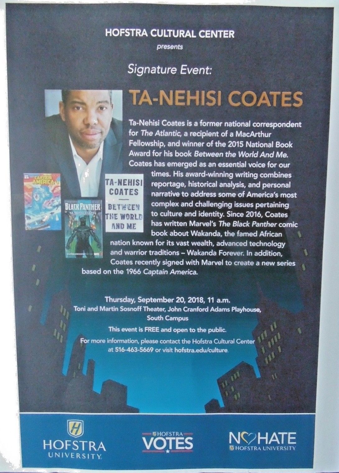 Ta-Nehisi Coates, A NATION UNDER OUR FEET, 2017 PB Book 2 Number 2 *SIGNED* RARE
