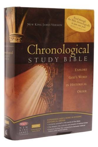 The Chronological Study Bible: New King James Version – Hardcover – GOOD
