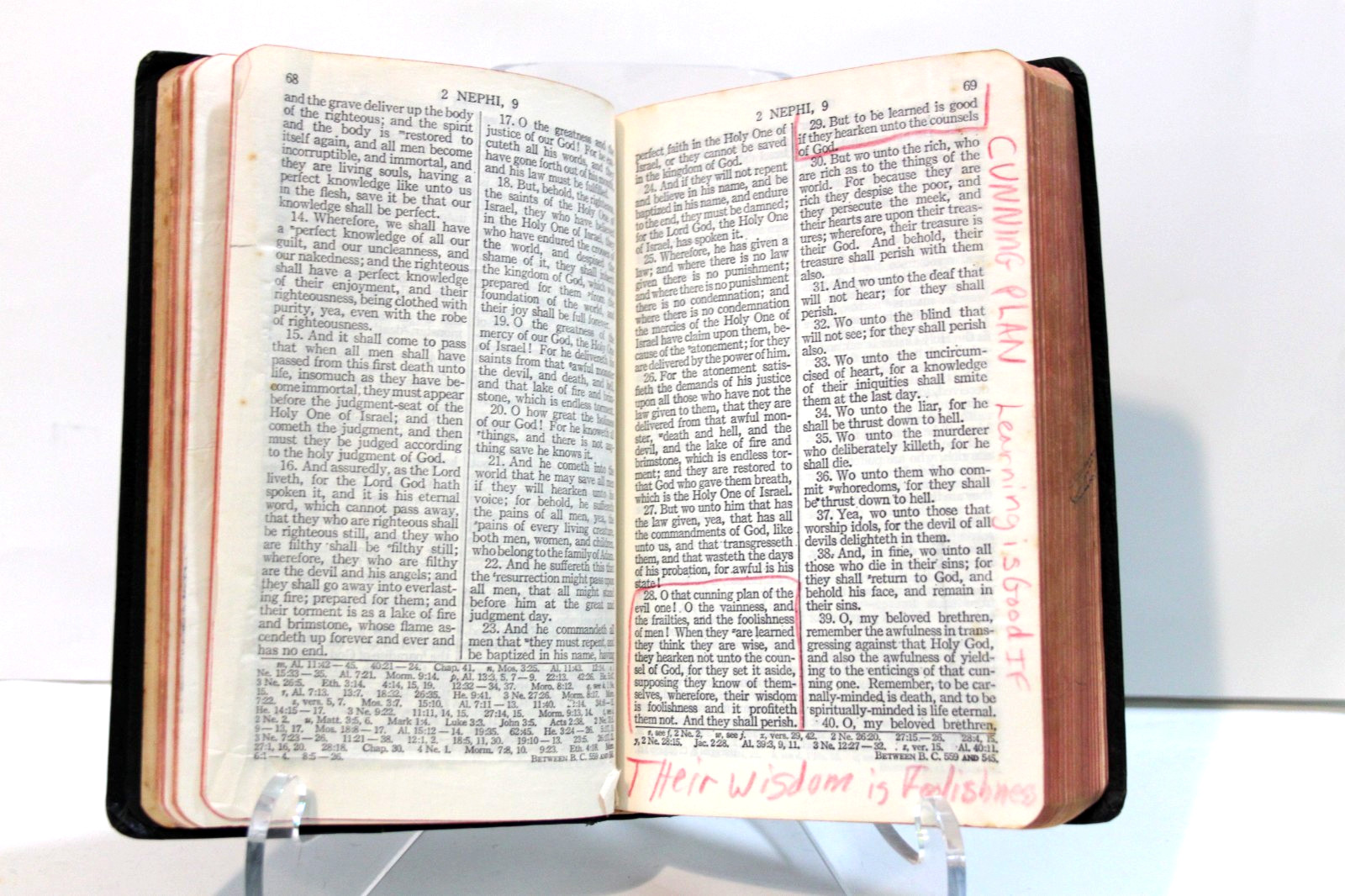 1977 LDS Indexed Book Of Mormon Doctrine Covenants Pearl Of Great Price Black