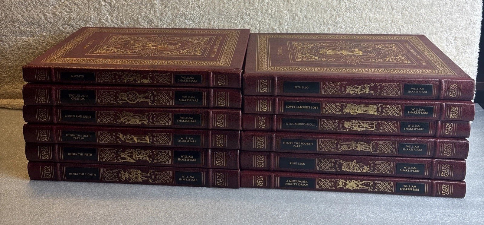 Easton Press William Shakespeare The Complete Works, 12 Leather Volumes