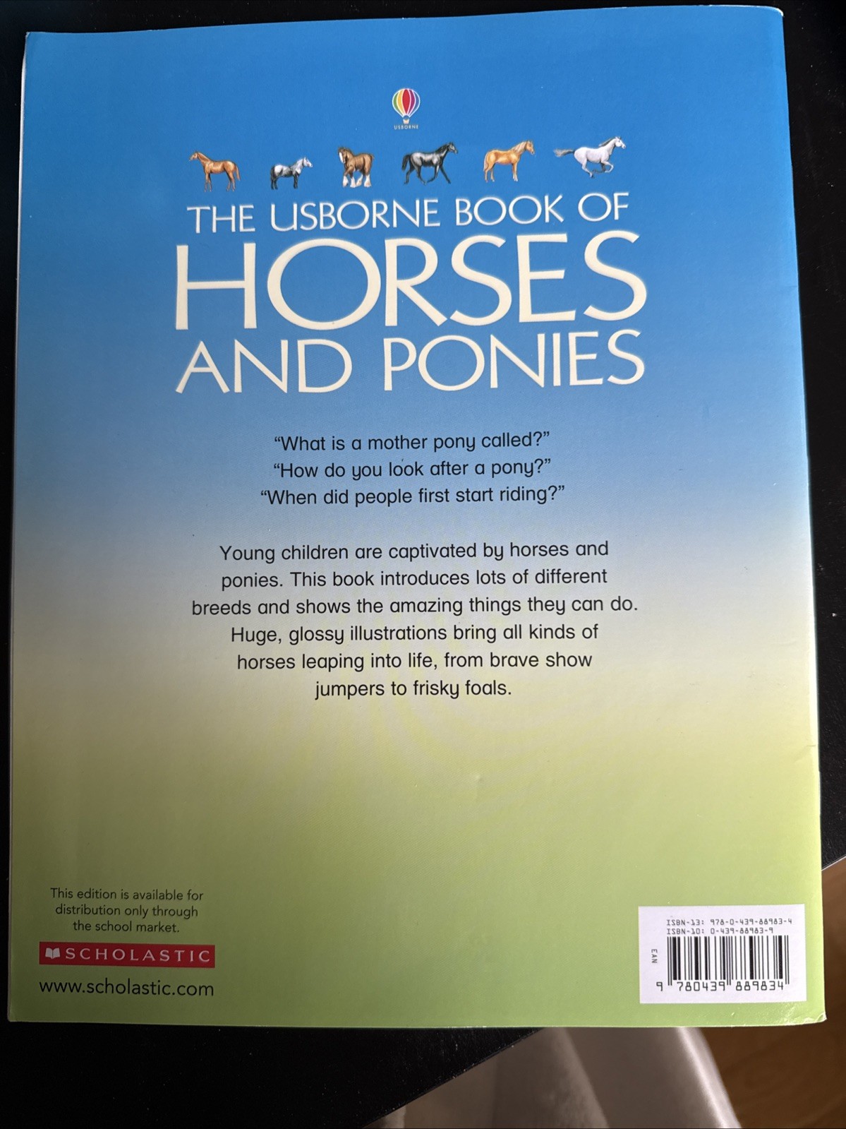 Usborne Book of Horses and Ponies by Lucy Smith (Trade Paperback)