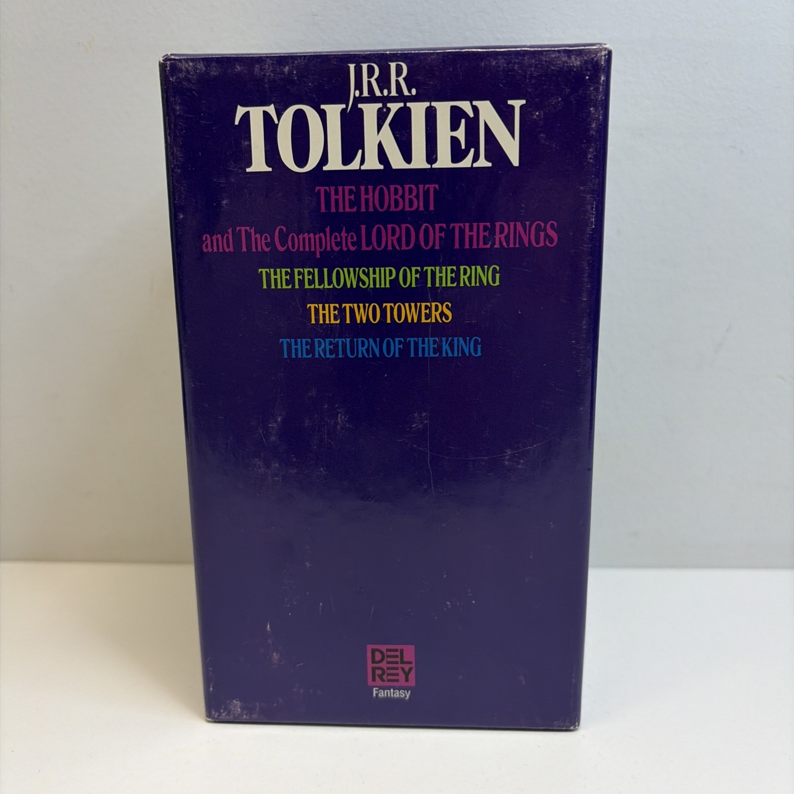 VTG J.R.R. Tolkien The Hobbit & Lord Of The Rings Paperback Box Set- Fair