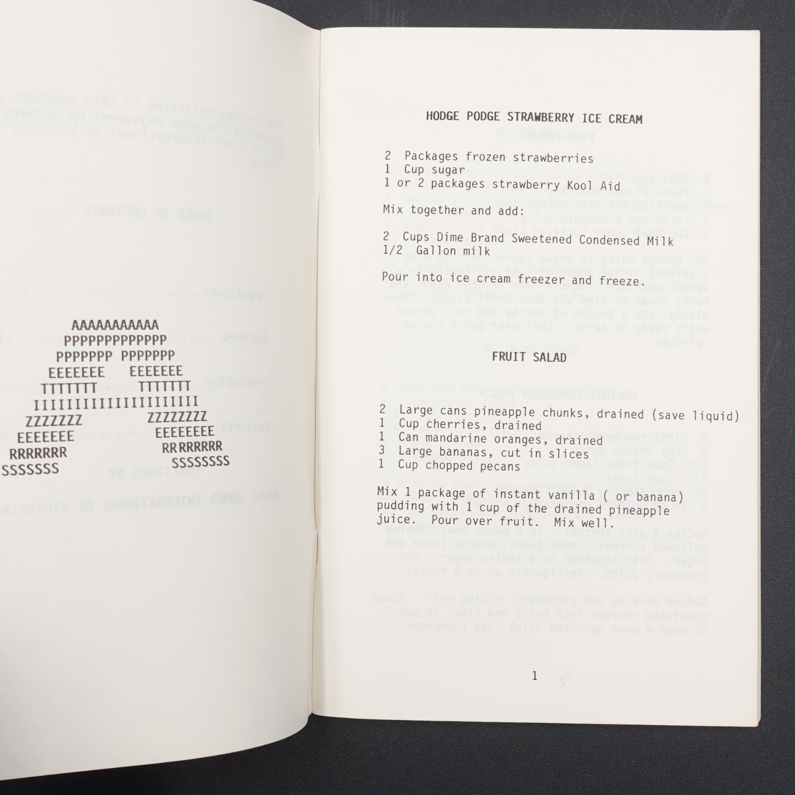 Victoria CWI Cookbook Credit Women International of Victoria TX 75 pages Undated