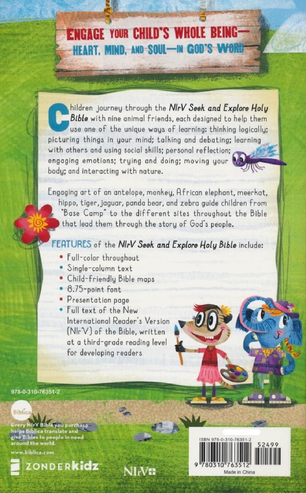 NIrV Seek & Explore Holy Bible Softcover BRAND NEW in Shrink Wrap Free Shipping!