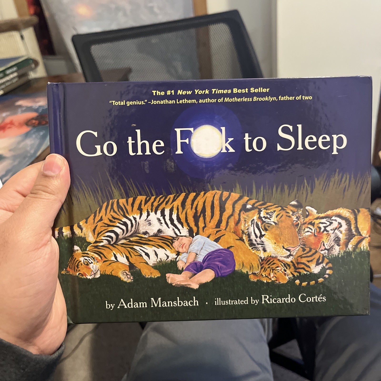 Go the Fuck to Sleep by Adam Mansbach (2011, Hardcover) INSCRIBED