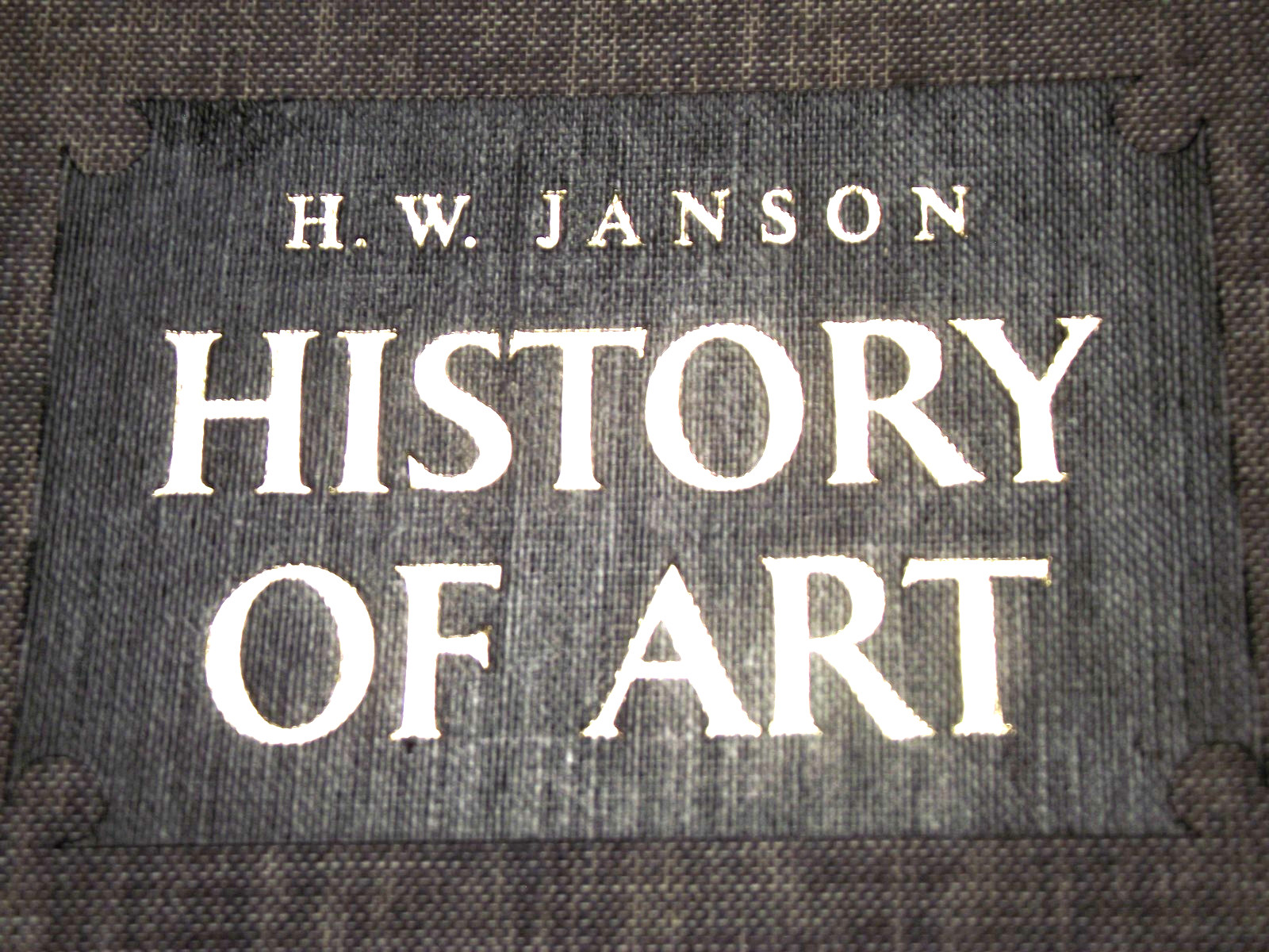 VG 17th Ptg 1973 HISTORY OF ART – H W Janson 616 Pages 11.75″ x 9″ x 2″ 616 pgs