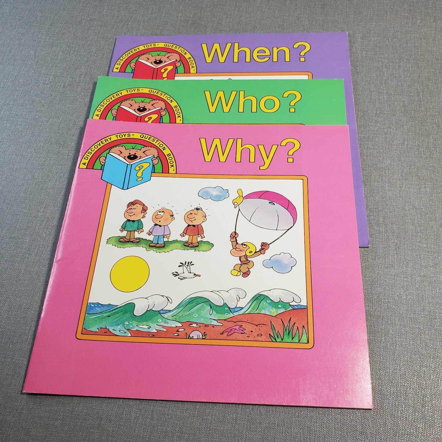 Discovery Toys Question Books Set: When? Who? Why? Kathie Billingslea Smith 1985
