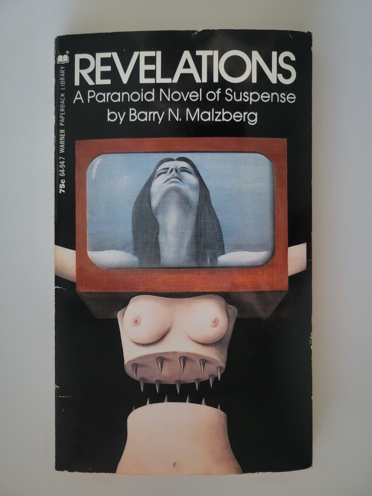1972 REVELATIONS BARRY N. MALZBERG 1ST EDITION PAPERBACK SCI-FI WARNER RARE VTG
