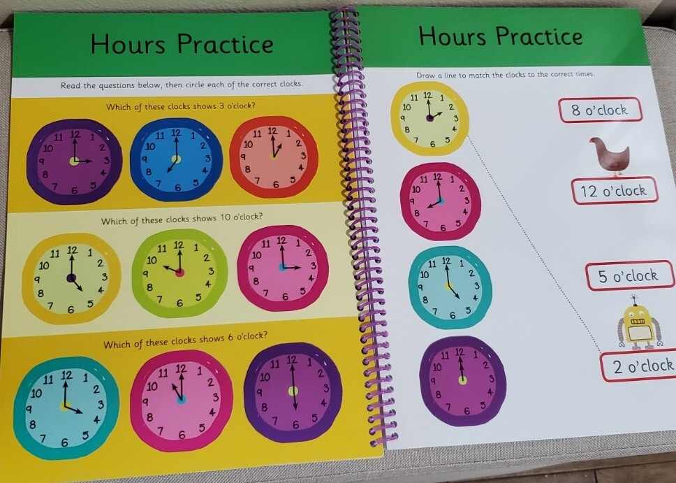 First Time Learning Ser.: My Big Wipe Clean Time : Wipe-Clean Workbook by…