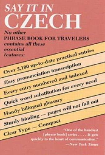 Say It in Czech (Dover Language Guides Say It Series) – Paperback – VERY GOOD