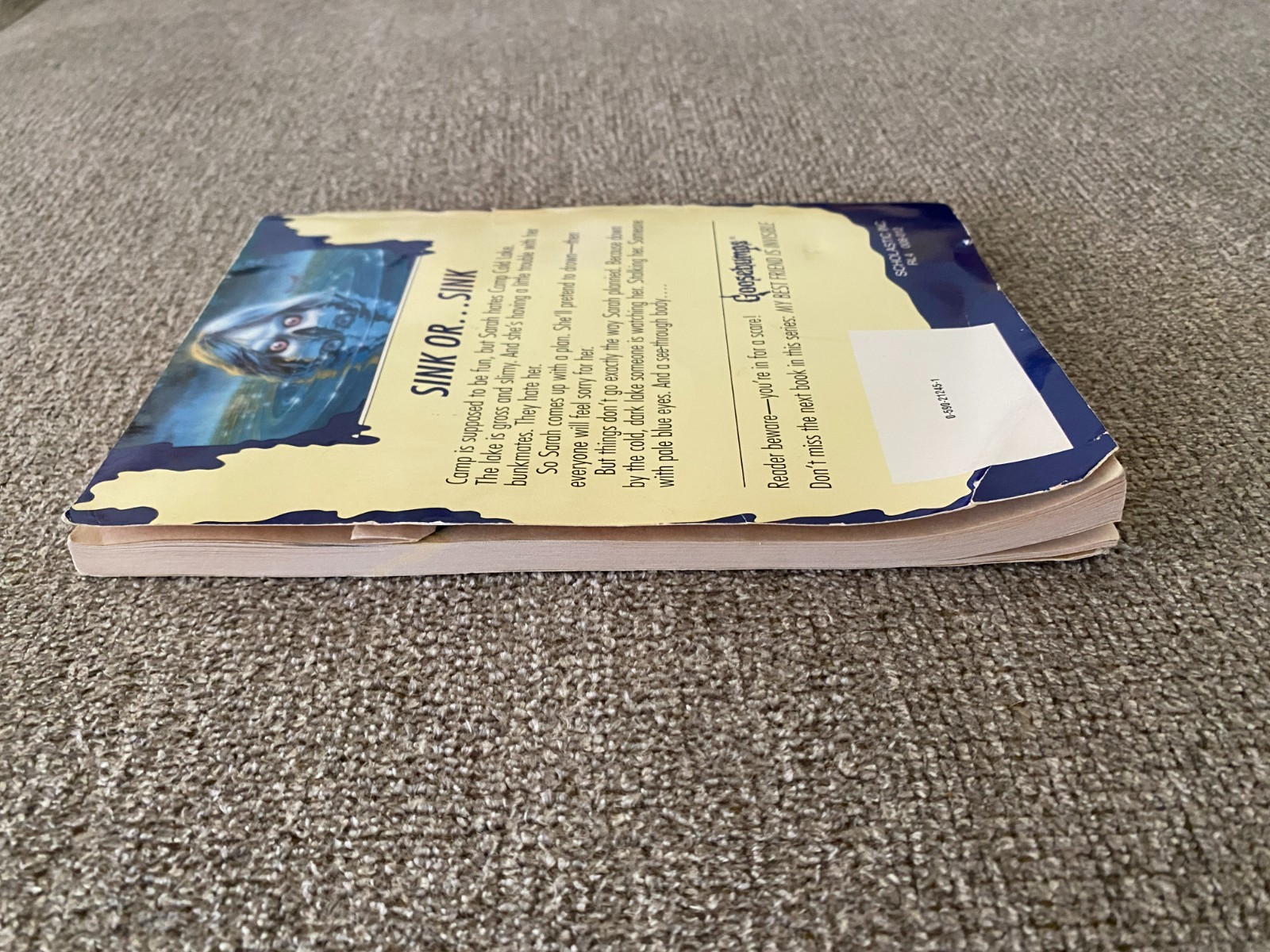 *Print Error* Thin Edition 1st print Goosebumps #56 The Curse of Camp Cold Lake