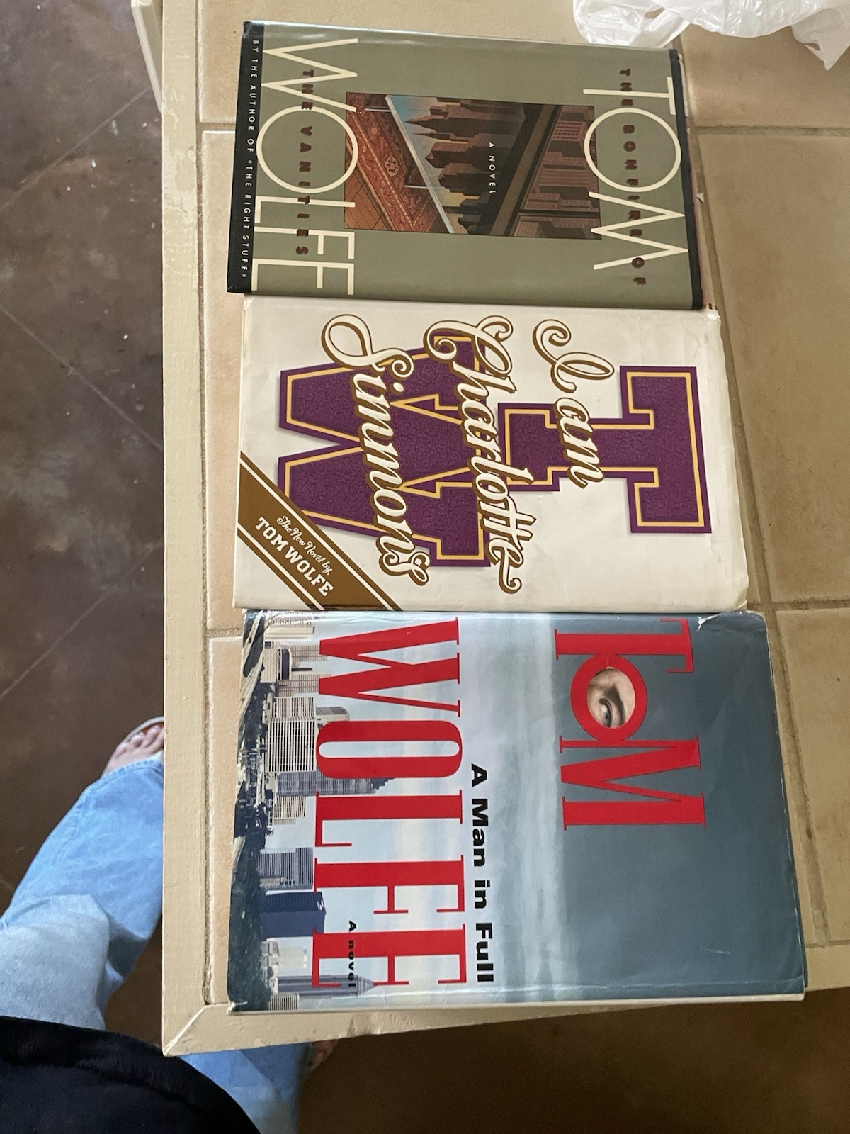 Tom Wolfe, 3 Hardbacks