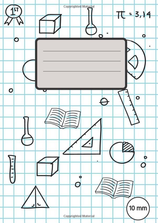 10 mm Square Exercise Book A4: 1 cm…, publishing, smi