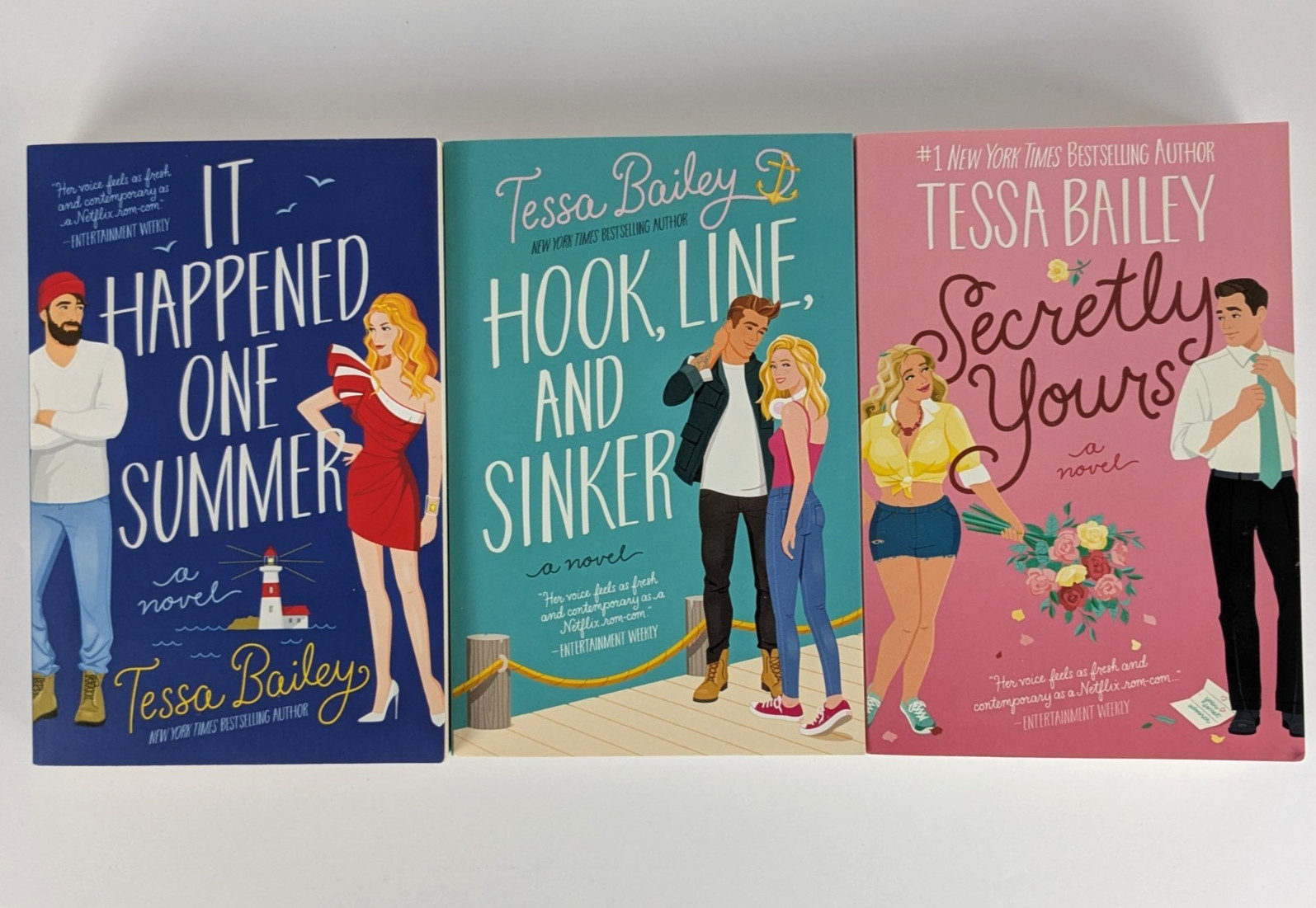 Tessa Bailey x 3 It Happened One Summer / Hook, Line and Sinker / Secretly Yours