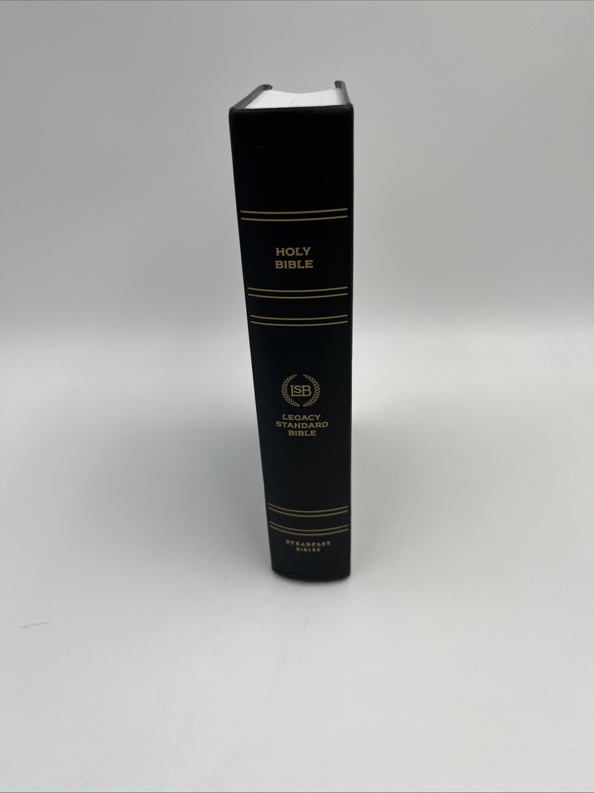 LSB Large Print Wide Margin Black Hardcover : Legacy Standard Bible by Steadfast