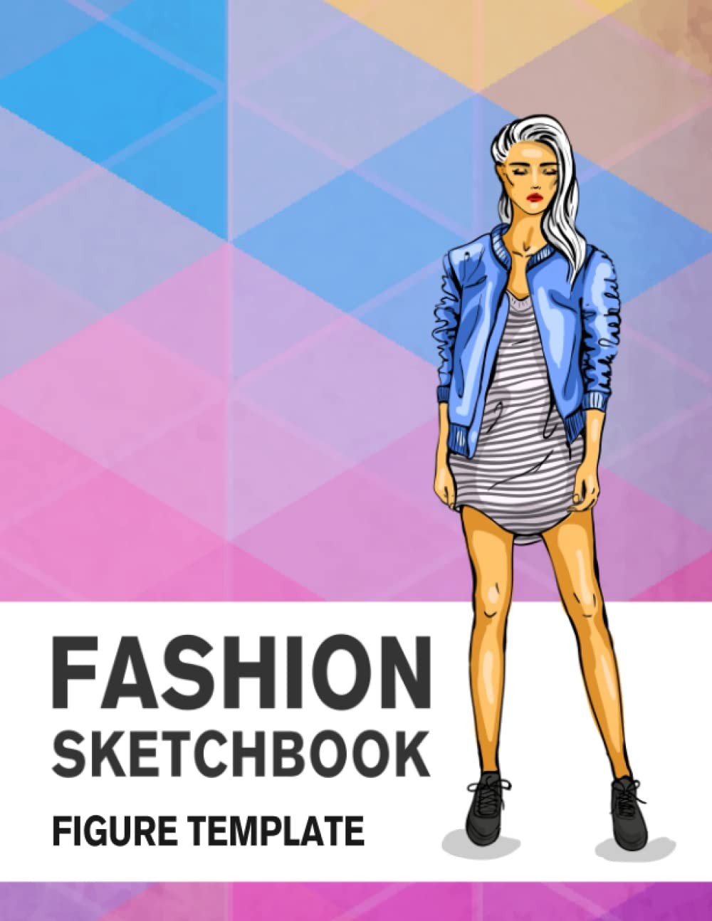 Fashion Sketchbook Figure Template: 430 Large Female Figure Template for Eas…