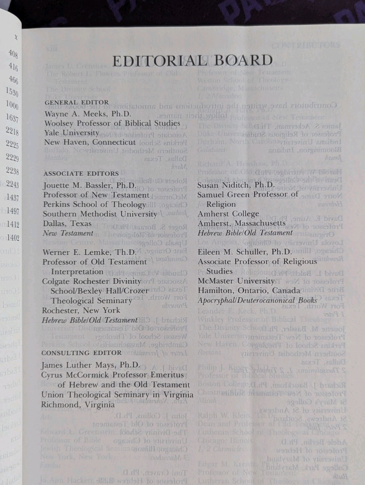 HarperCollins Study Bible New Revised Standard Version 1989 No Dust Jacket