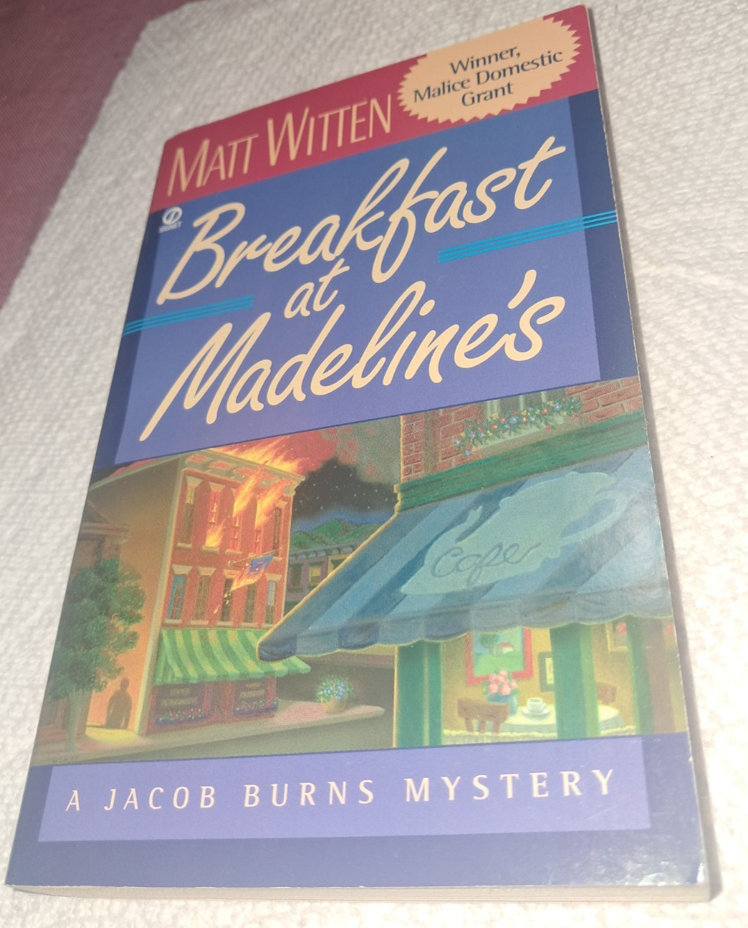 Matt Witten Breakfast at Madeline’s Jacob Burns Mystery Signet Signed PB 1st 99
