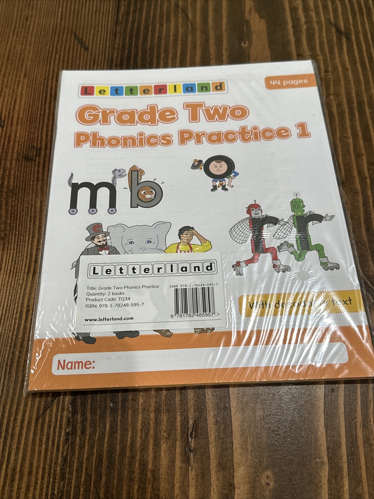 Grade Two Phonics Practice Books 1 & 2 Letterland TQ34 – NEW