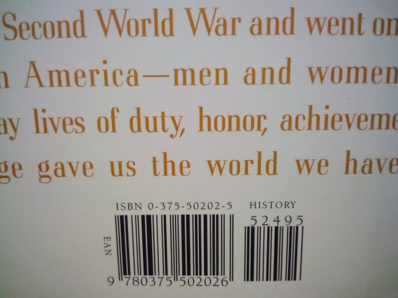 The Greatest Generation by Tom Brokaw Hardcover 1998