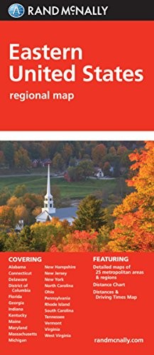 FOLDED MAP: EASTERN UNITED STATES By Rand Mcnally **BRAND NEW**
