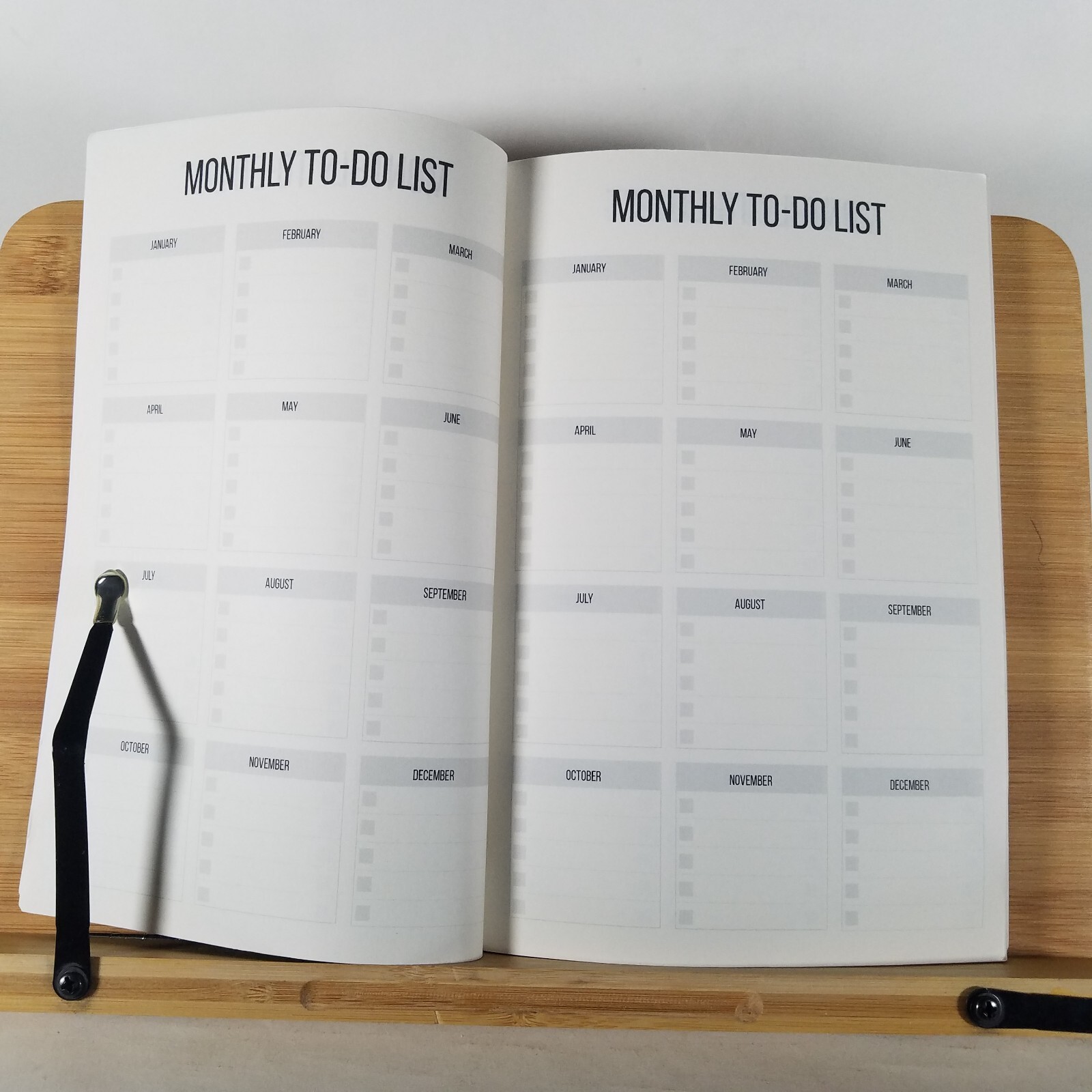 HIS PLAN OVER YOURS Notebook – Monthly TO-DO Lists – 60 pages – UNUSED